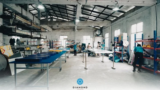 Diamond Signwork factory floor